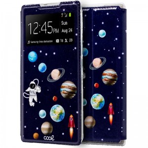 Funda COOL Flip Cover para Samsung N970 Galaxy Note 10 Dibujos Astronauta D