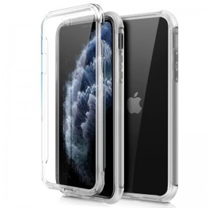 Fundação COOL Silicone 3D para iPhone 11 Pro (Border Transparent + Trasera) D