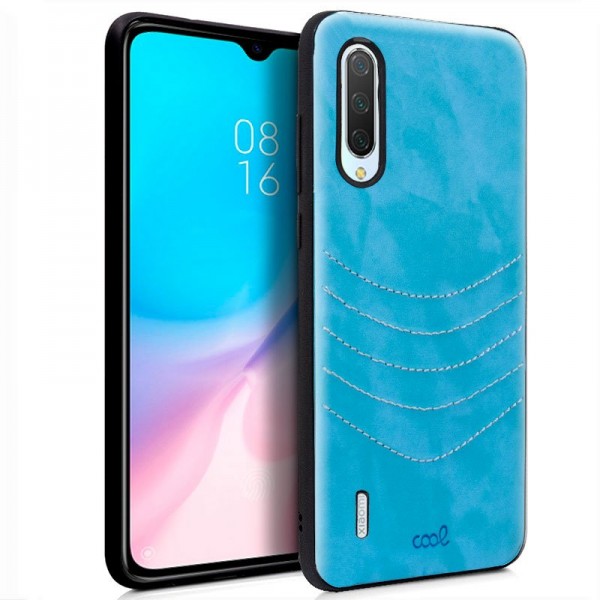 Carcaça COOL para Xiaomi Meu 9 Lite couro bordado Celeste D