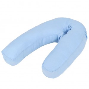 Almohada de embarazo con forma de J 54x(36-43) cm azul D