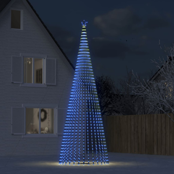 Cone de luz para árvore de Natal 1544 LEDs azul 500 cm D