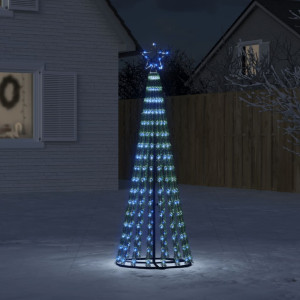 Árvore de Natal cone de luz 275 LEDs azul 180 cm D
