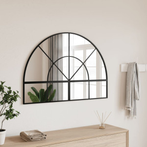 Espejo de pared arco de hierro negro 100x70 cm D