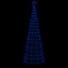 Árbol de Navidad cono con estacas 570 LEDs azul 300 cm 3