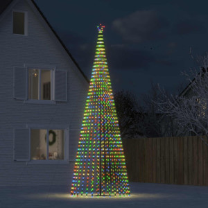 Árbol de Navidad cono de luz 1544 LEDs de colores 500 cm D