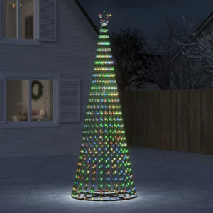 Árvore de Natal cone de luz 688 LEDs coloridos 300 cm D