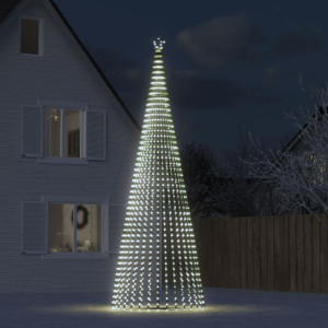 Cone de luz para árvore de Natal 1544 LEDs brancos frios 500 cm D