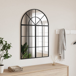 Espejo de pared arco de hierro negro 60x90 cm D