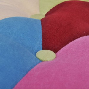 Cadeiras francesas 2 pcs tecido com design de retalhos H