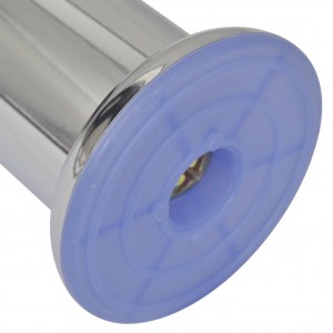 Pés de sofá redondos 4 pcs 60 mm cromado H