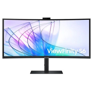 Monitor Profesional SAMSUNG ViewFinity S6 34" UWQHD S34C652VAU curvo negro D