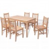 Conjunto de comedor 7 piezas madera de pino 2