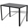 Conjunto mesa de jantar 5 pcs preto 3