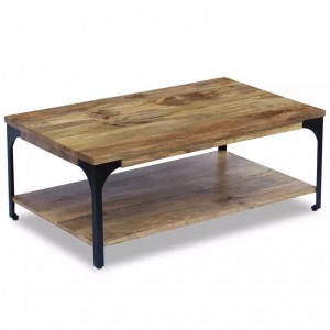 Mesa de centro madeira de mangue 100x60x38 cm D