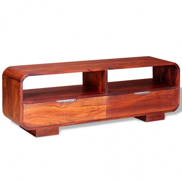 Mueble para TV de madera maciza de sheesham 116x30x40 cm D