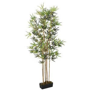 Árbol de bambú artificial con 552 hojas verde 120 cm D