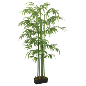 Árvore de bambu artificial com 576 folhas verdes 150 cm D