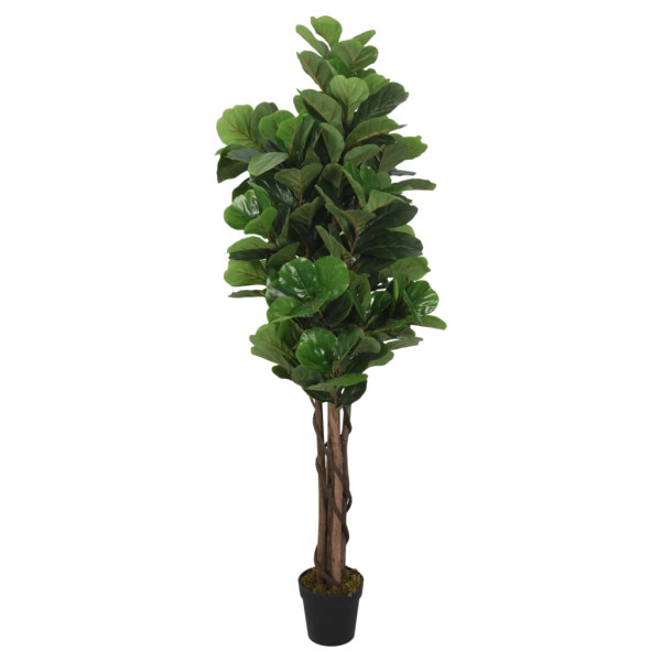 Figueira de folhas de violino artificial 134 folhas verdes 80 cm D