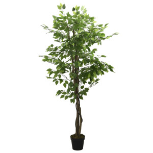 Árbol ficus artificial con 1260 hojas verde 200 cm D