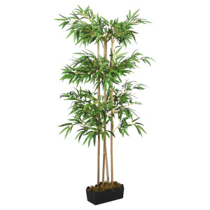 Árvore de bambu artificial com 760 folhas verdes 120 cm D