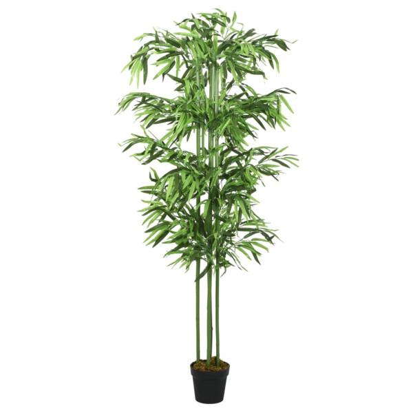 Árvore de bambu artificial com 864 folhas verdes 180 cm D