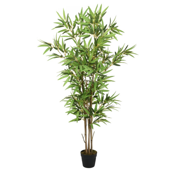 Árvore de bambu artificial com 552 folhas verdes 120 cm D