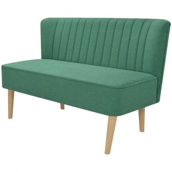 Sofá de tela verde 117x55.5x77 cm Sofá de tela verde 117x55.5x77 cm D