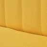 Sofá de tela amarillo 117x55.5x77 cm 2
