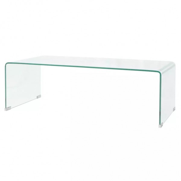 Mesa de centro vidro temperado 98x45x30 cm claro D