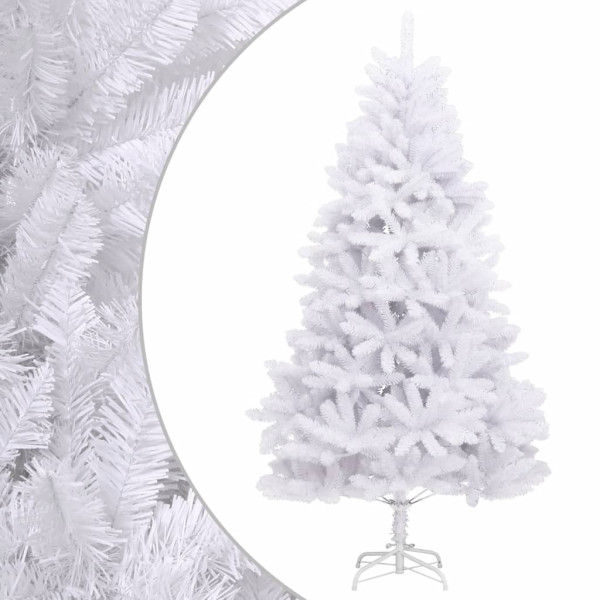 Árvore de Natal artificial com dobradiças e suporte branco 180cm D