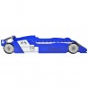 Cama infantil Moderno Estructura de cama con forma de coche carreras y LED  90x200 cm azul