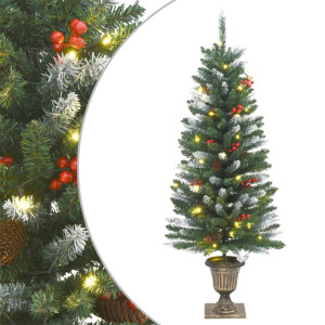 Conjunto de decoração de porta de Natal 4 peças em PVC D