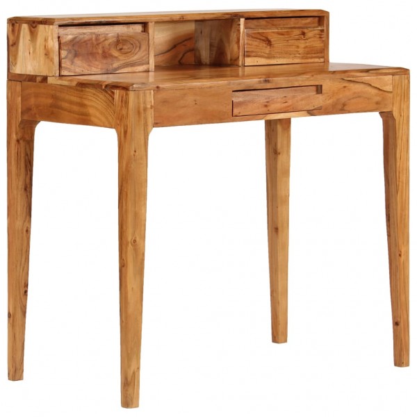 Mesa de escritorio con cajones de madera maciza 88x50x90 cm D