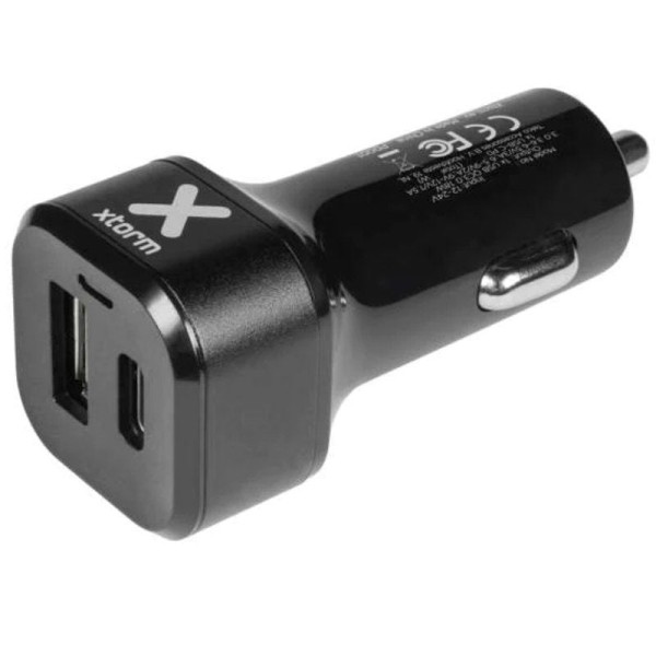 Cargador de coche xtorm au203/ 1xusb tipo-c/ 1xusb-a/ 48w D