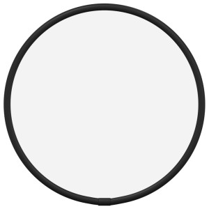 Espejo de pared redondo negro Ø20 cm H