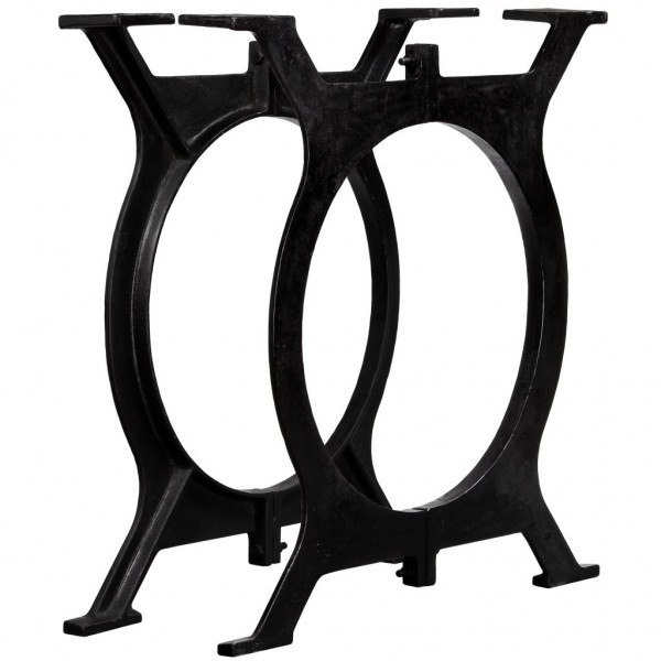 Patas de mesa de comedor 2 uds estructura O hierro fundido D