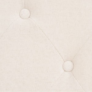 Sofá de 2 plazas tela blanco crema H