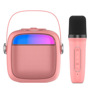 Altavoz Bluetooth Universal Música 6W COOL Mini Karaoke + Micrófono Rosa D