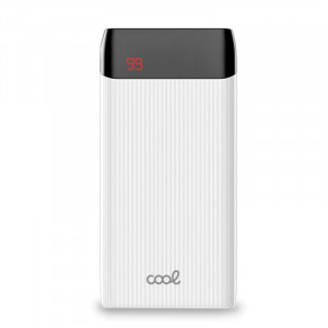 Bateria Externa Universal Power Bank 10.000 mAh (2 x usb / 2A) COOL Waves Blanco D