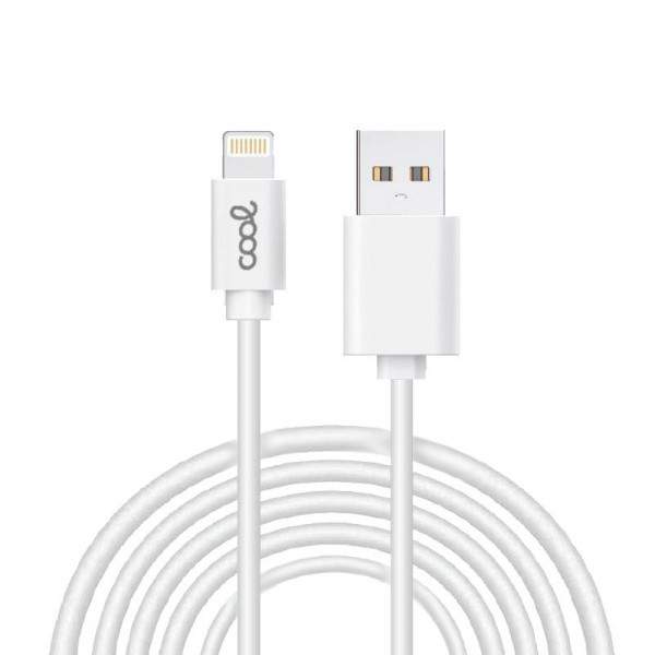 Cabo USB compatível COOL Relâmpago para iPhone / iPad (3 metros) Branco D