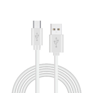 Cable USB Compatible COOL Universal (Micro-Usb) 1.2 metros Blanco 2.4 Amp D