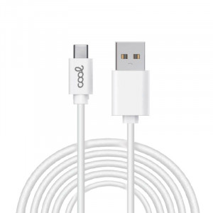 Cabo USB compatível COOL Universal TIPO-C (3 metros) Branco 2.4 Amplificador D