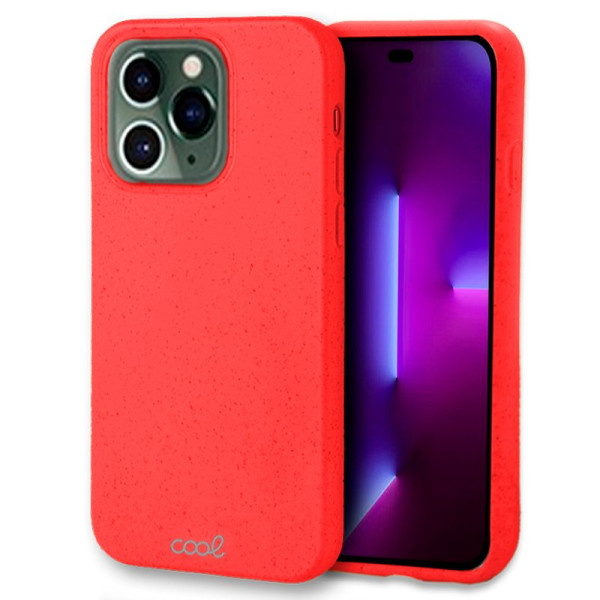 Carcaça COOL para iPhone 14 Pro Eco Biodegradável Vermelho D