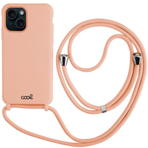 Carcasa COOL para iPhone 15 Cordón Liso Rosa D