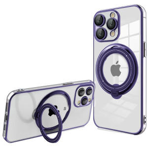 Carcaça COOL para iPhone 15 Pro Max Magnético Anel Violeta D