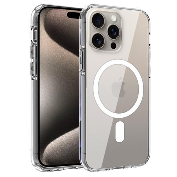 Carcaça COOL para iPhone 15 Pro Max magnético transparente D