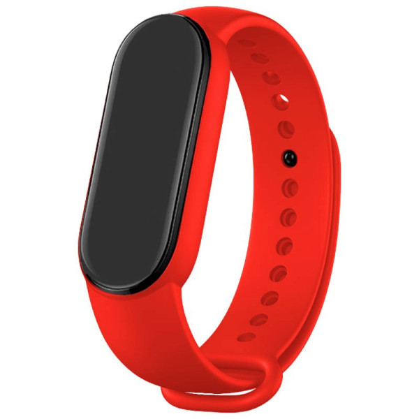 Cintura COOL para Xiaomi Minha faixa 5 / 6 / 7 / Amazfit Banda 5 Liso Vermelho D