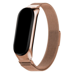 Cintura COOL para Xiaomi Minha faixa 5 / 6 / 7 / Amazfit Banda 5 Metal Rose Gold D