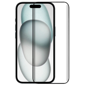 Protector de tela de vidro temperado COOL para iPhone 15 (FULL 3D Negro) D
