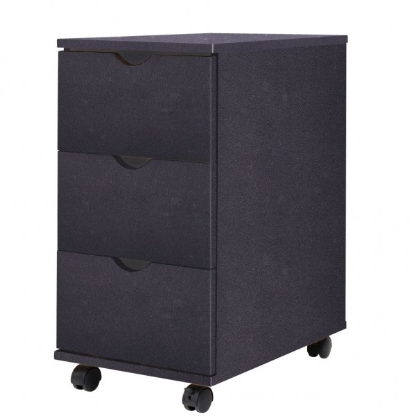 Mobiliário de caixote preto 33x45x60 cm D